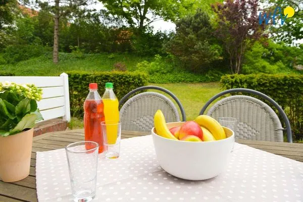 Terrasse Haus am Park Ferienwohnung 1