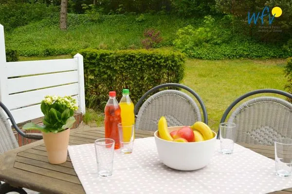 Terrasse Haus am Park Ferienwohnung 1