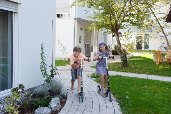 Garten  Studio-Ferienwohnung 7a GOLDIGES ECK mit Terrasse