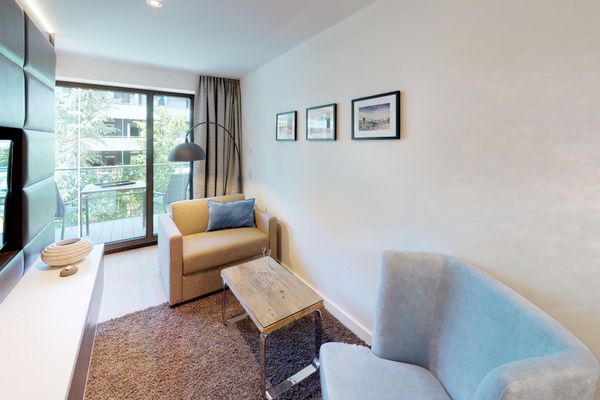 Strandnahes Apartment mit Balkon & Hund willkommen