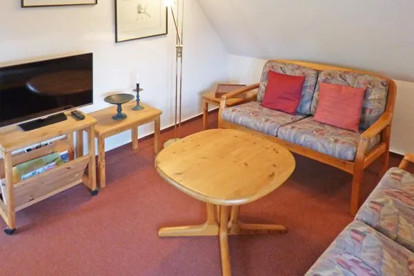 Wohnzimmer in der Ferienwohnung Sillo´s Hüs 3 in Nebel auf Amrum  *Sillo´s Hüs 3*