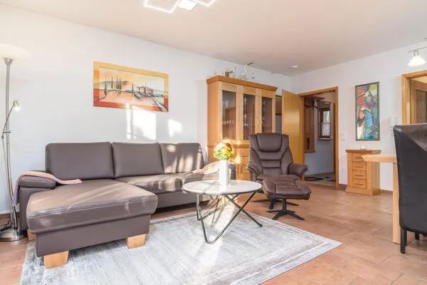 Wohnzimmer Ferienpark Freesenbruch Wohnung 2.1 - Möwennest