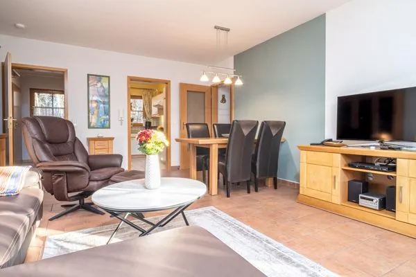 Wohnzimmer Ferienpark Freesenbruch Wohnung 2.1 - Möwennest