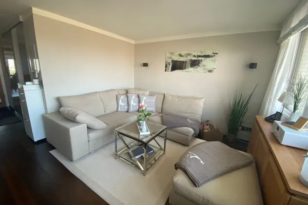 Wohnzimmer Ferienwohnung Brandenburgerstr. 11 - Dühne16 mit kleinem Meerblick