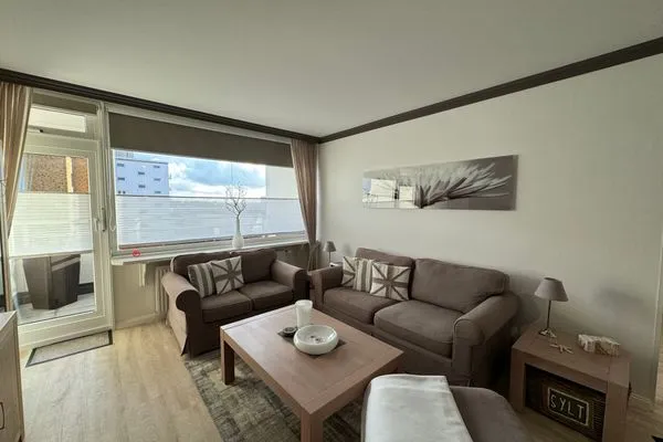 Wohnzimmer Ferienwohnung im Haus Strandstr.22 Strandnah Nordstern - App.72