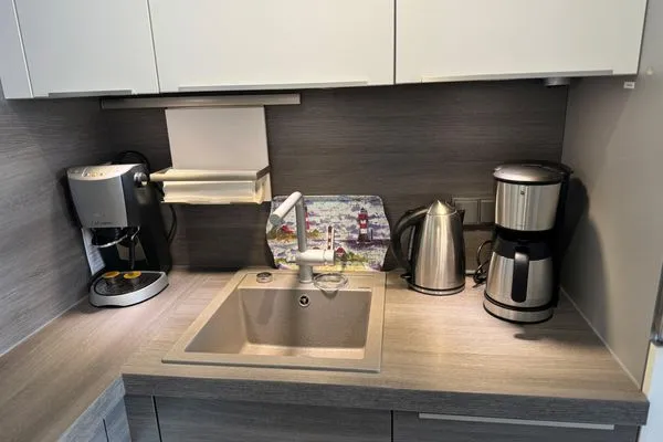 Küche / Küchenzeile Ferienwohnung im Haus Strandstr.22 Strandnah Nordstern - App.72