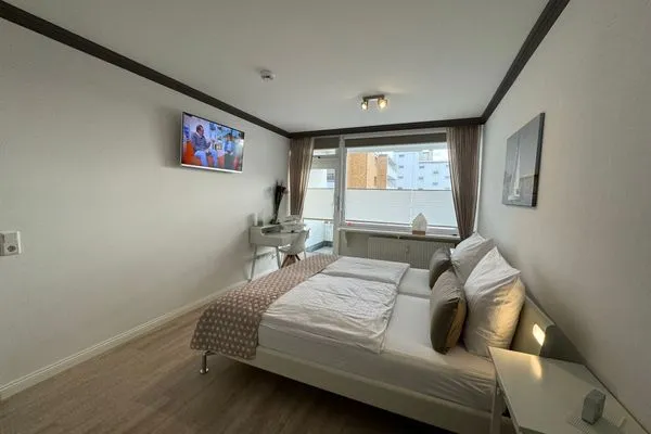 Schlafzimmer Ferienwohnung im Haus Strandstr.22 Strandnah Nordstern - App.72