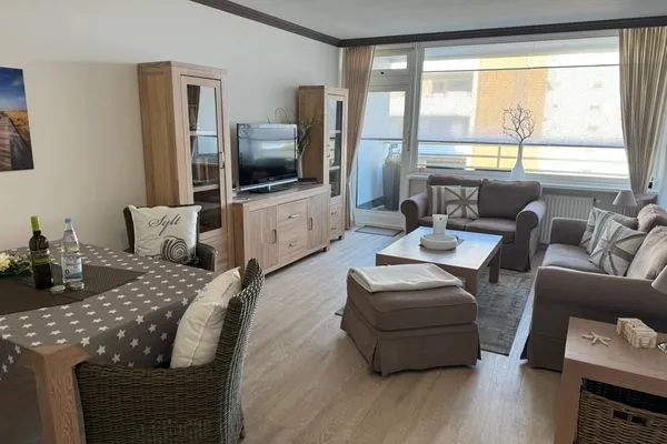 Wohnzimmer Ferienwohnung im Haus Strandstr.22 Strandnah Nordstern - App.72