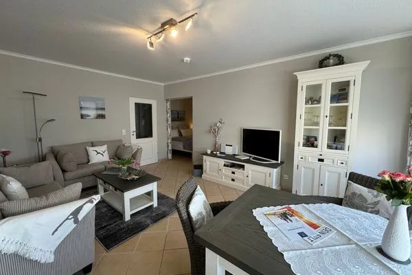Wohnzimmer Ferienwohnung im Haus Strandstr.22 Strandläufer- App. 51