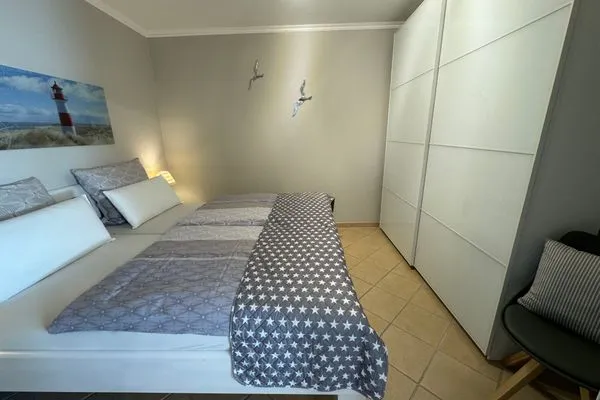 Schlafzimmer Ferienwohnung im Haus Strandstr.22 Strandläufer- App. 51