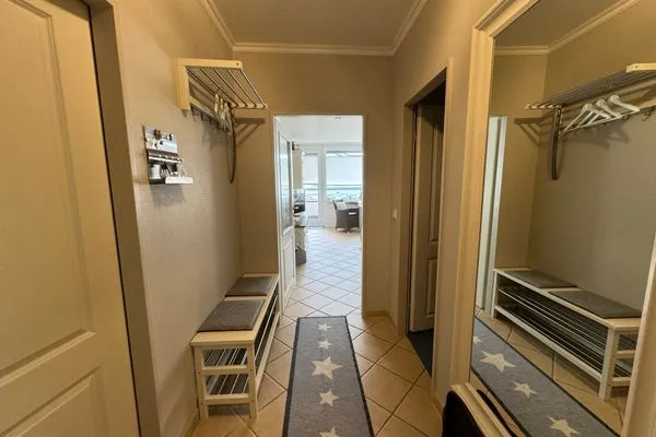 Fassade / Eingang Ferienwohnung im Haus Strandstr.22 Strandläufer- App. 51