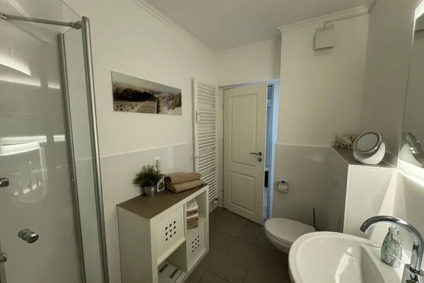 Badezimmer Ferienwohnung im Haus Strandstr.22 Strandläufer- App. 51