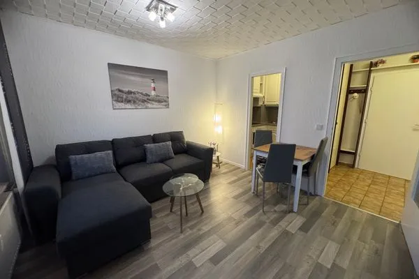 Wohnzimmer Ferienwohnung im Haus Nordland App 106 (Hund)