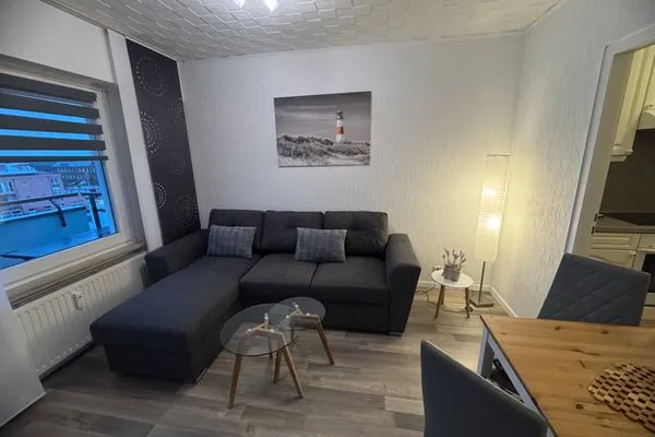 Wohnzimmer Ferienwohnung im Haus Nordland App 106 (Hund)