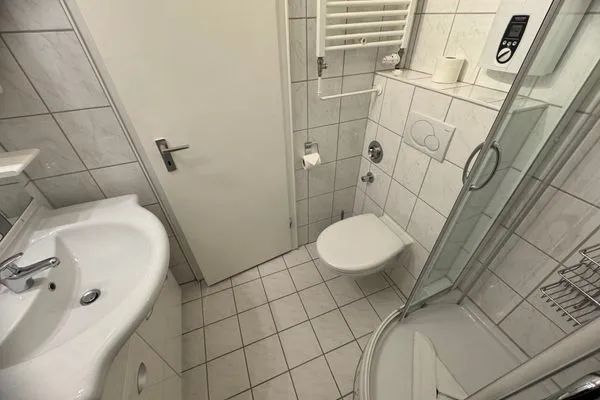 Badezimmer Ferienwohnung im Haus Nordland App 106 (Hund)
