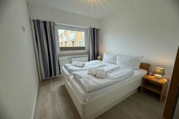 Schlafzimmer Ferienwohnung im Haus Nordland App 41