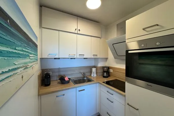 Küche / Küchenzeile Ferienwohnung im Haus Nordland App 43