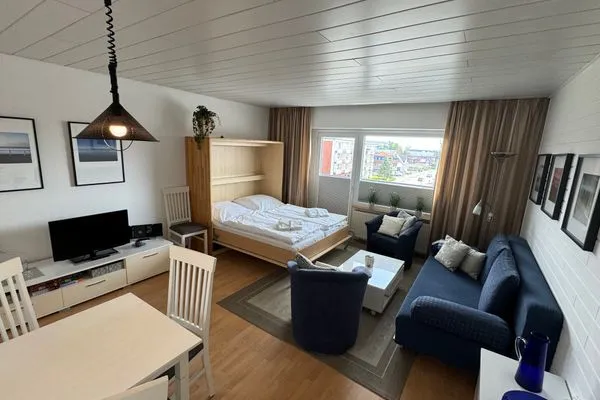 Schlafzimmer Ferienwohnung im Haus Nordland App 82