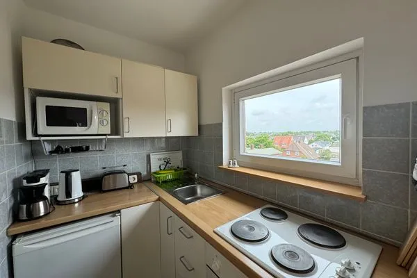 Küche / Küchenzeile Ferienwohnung im Haus Nordland App 82