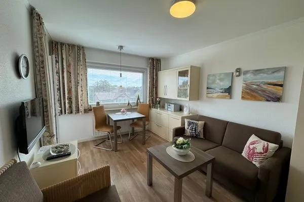 Wohnzimmer Ferienwohnung im Haus Nordland Nordland, App 57