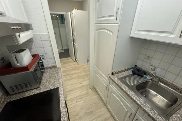 Küche / Küchenzeile Ferienwohnung im Haus Nordland App 118 (Hund)