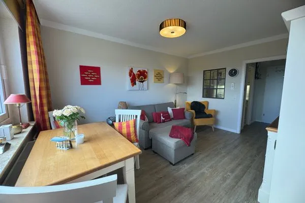 Wohnzimmer Ferienwohnung im Haus Nordland App 88