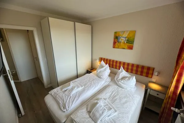 Schlafzimmer Ferienwohnung im Haus Nordland App 88