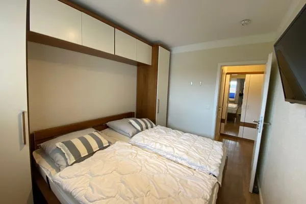 Schlafzimmer Ferienwohnung im Haus Nordland App39