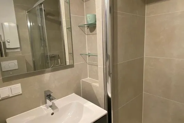 Badezimmer Ferienwohnung im Haus Nordland App39