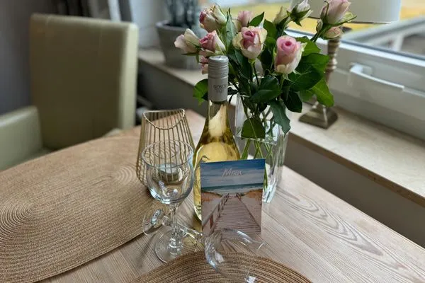 Wohnzimmer Ferienwohnung im Haus Nordland App 35(Hund)