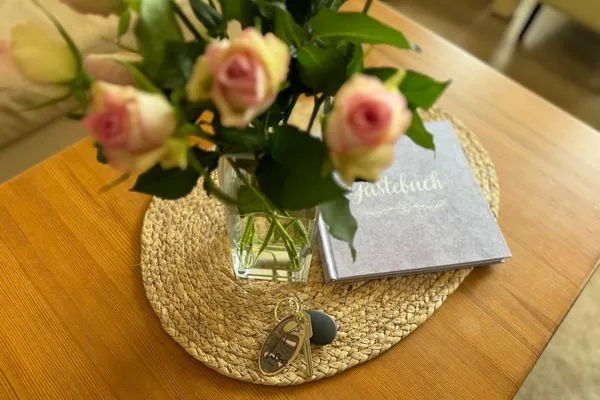 Wohnzimmer Ferienwohnung im Haus Nordland App 35(Hund)