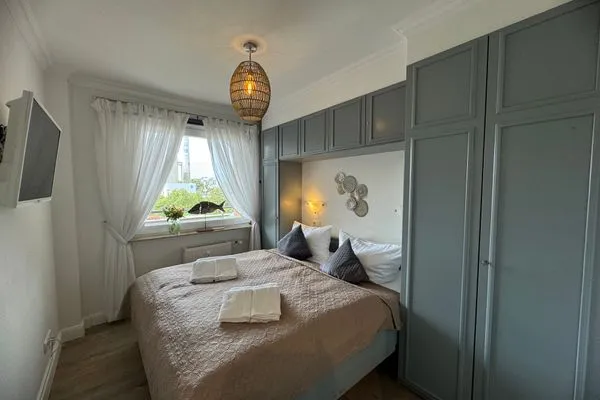 Schlafzimmer Ferienwohnung im Haus Nordland App 35(Hund)