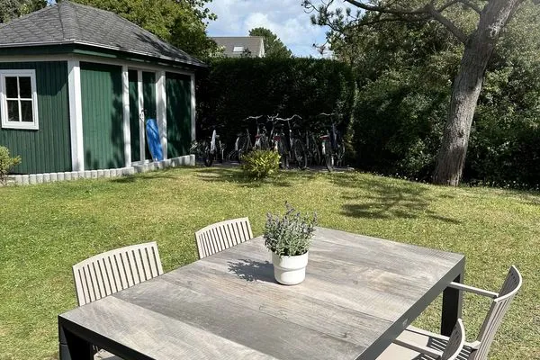 Terrasse Haus Dünenrose Ferienwohnung Seehund