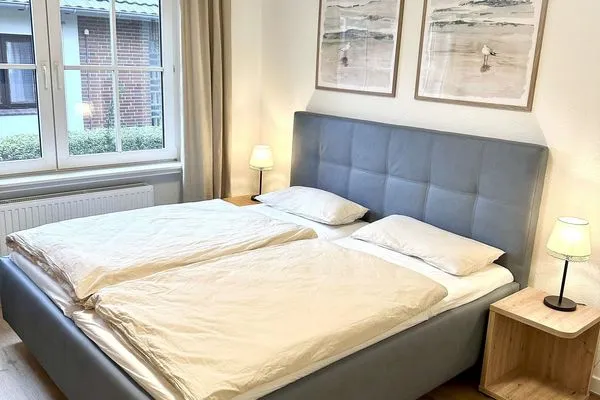 Wohnzimmer Haus Dünenrose Ferienwohnung Seehund