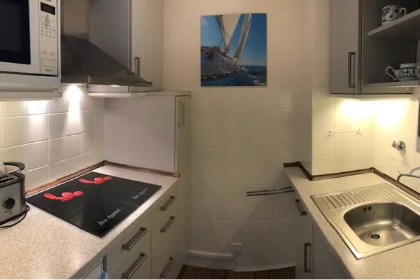 Küche / Küchenzeile Ferienwohnung im Haus Nordland App 34 (Hund)