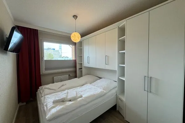 Schlafzimmer Ferienwohnung im Haus Nordland App 36