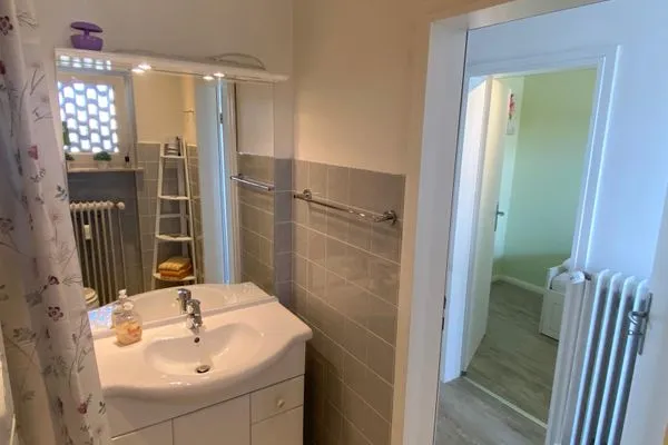 Badezimmer  Ferienwohnung Strandblick