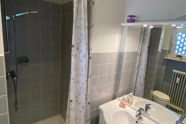 Badezimmer  Ferienwohnung Strandblick