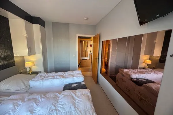 Schlafzimmer Ferienwohnung im Haus Nordland App 44