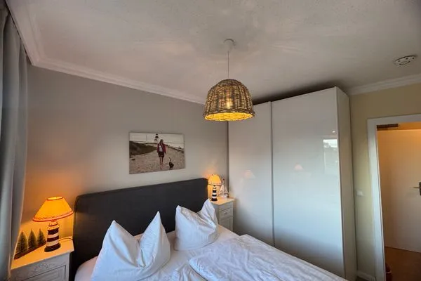 Schlafzimmer Ferienwohnung im Haus Nordland App 46