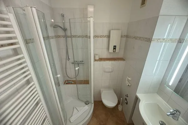 Badezimmer Ferienwohnung im Haus Nordland Nordland, App 54