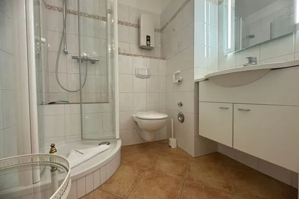 Badezimmer Ferienwohnung im Haus Nordland Nordland, App 54