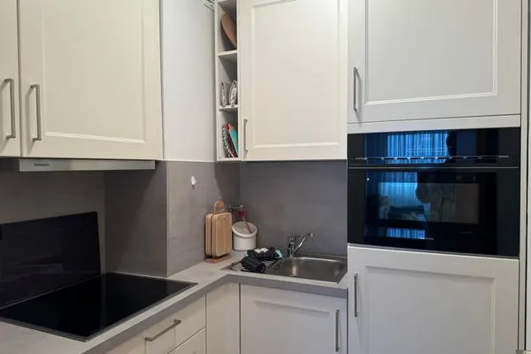 Küche / Küchenzeile Ferienwohnung im Haus Nordland App 78