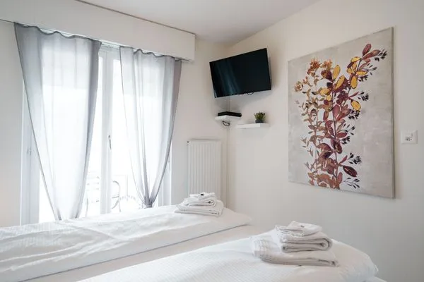 Bedroom  Apartment Panoramablick