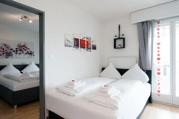 Bedroom  Apartment Panoramablick