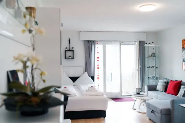 Bedroom  Apartment Panoramablick