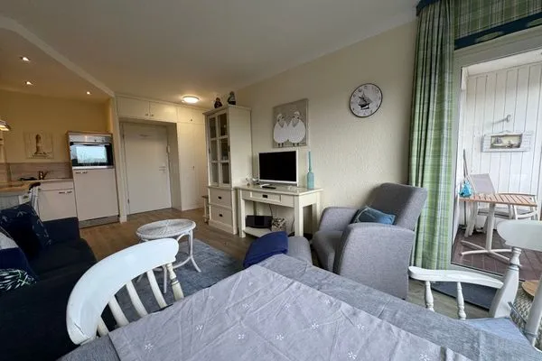 Wohnzimmer Ferienwohnung im Haus Nordland App 61