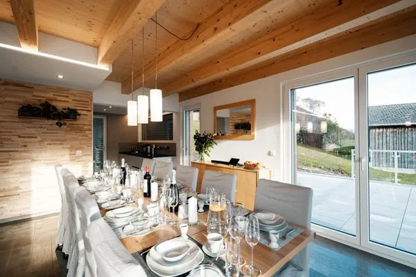 Living room  Chalet Lehni mit separatem Apartment