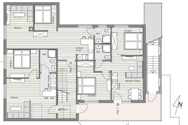 Grundriss Seaside Ferienwohnung 3