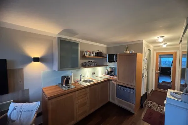 Küche / Küchenzeile Ferienwohnung Brandenburgerstr. 11 - Dühne16 mit kleinem Meerblick